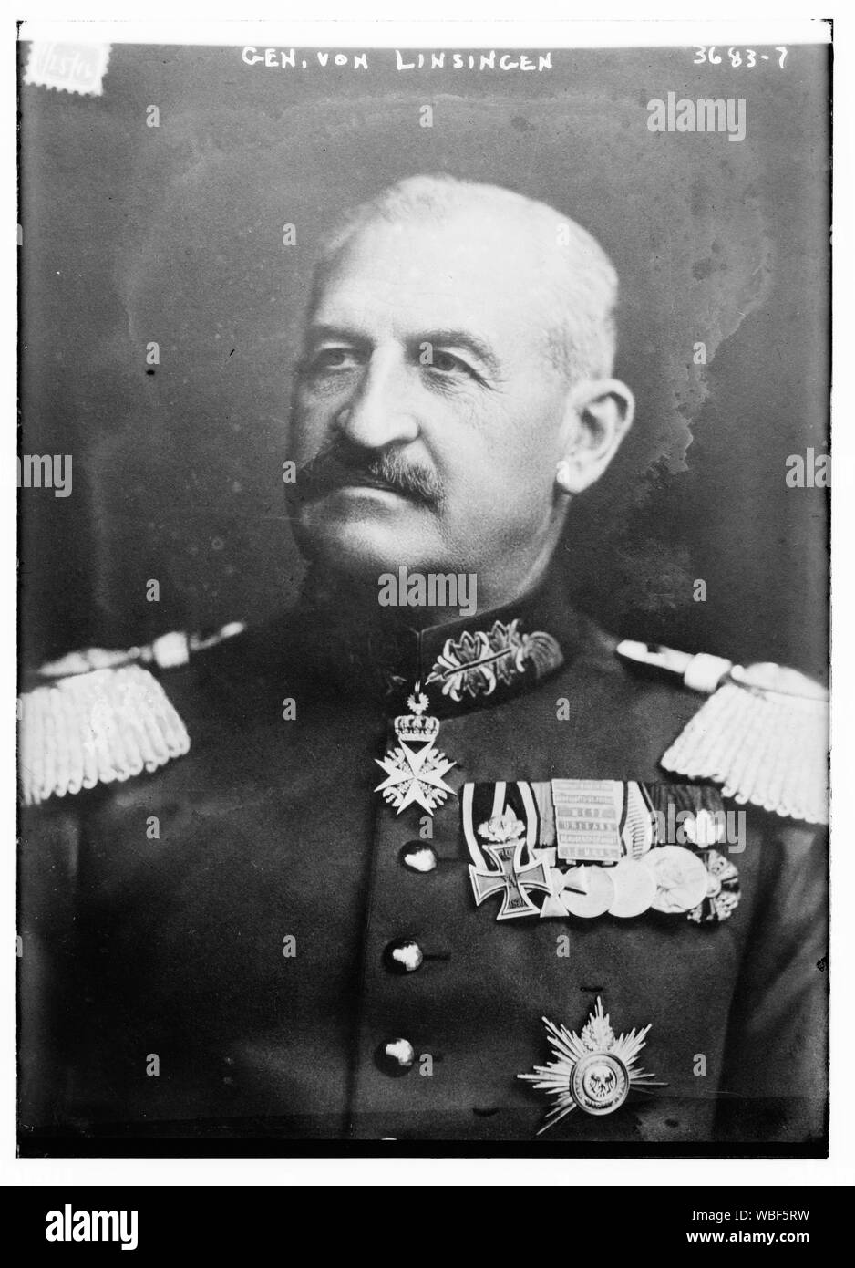 General von Linsingen, 1/25/16 Abstract / Medium: 1 Negativ: Glas; 5 x 7 in. oder kleiner. Stockfoto