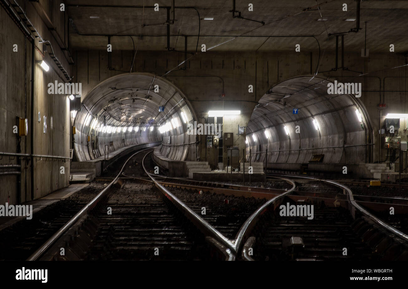 Frankfurt U-Bahn Stockfoto