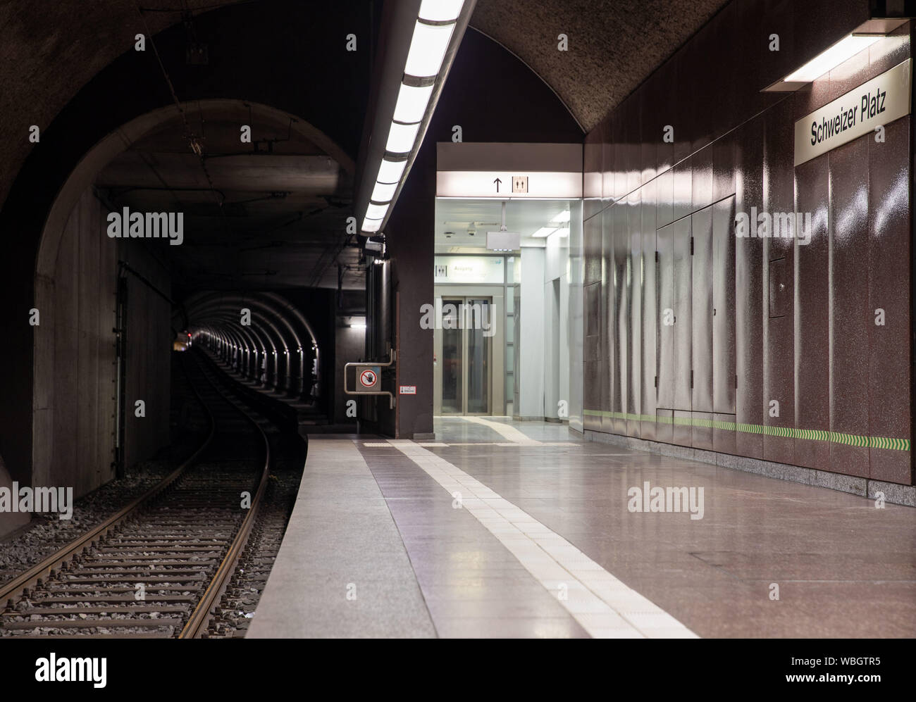 Frankfurt U-Bahn Stockfoto