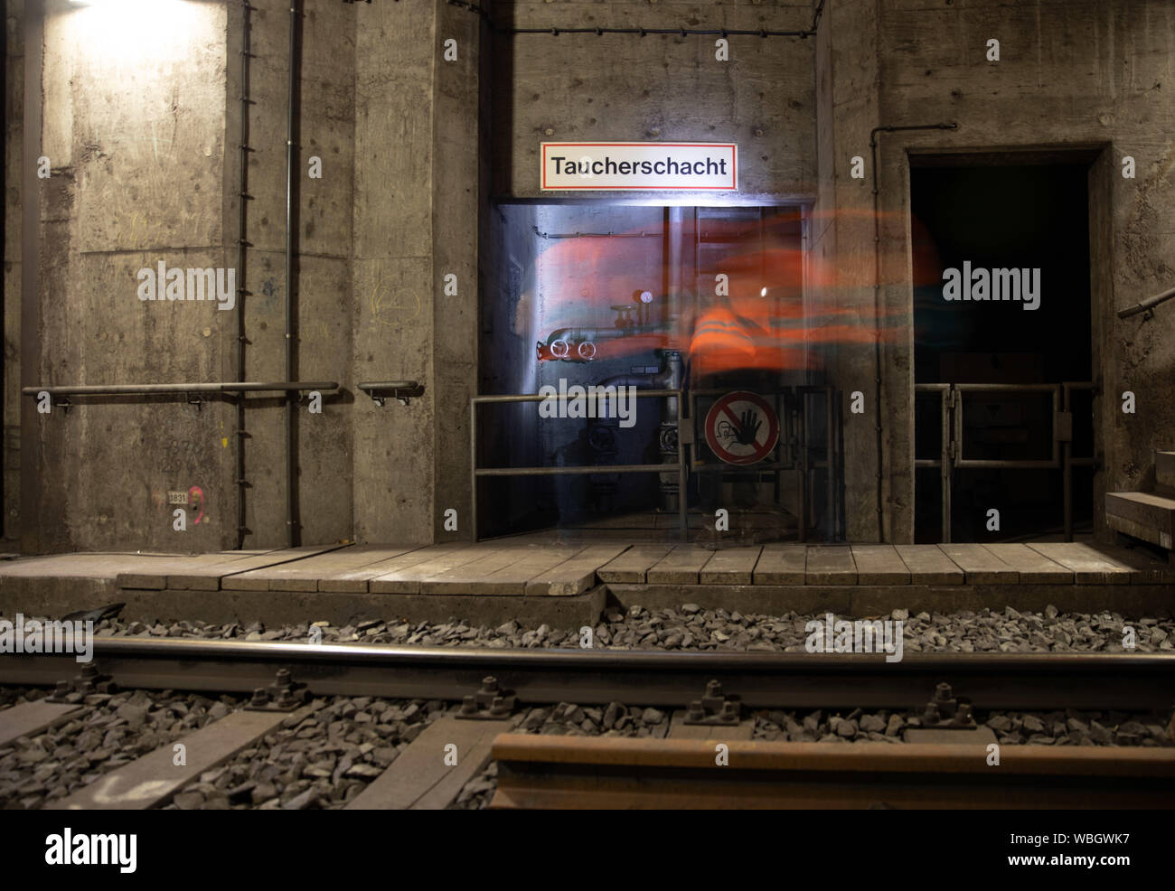 Frankfurt U-Bahn Stockfoto