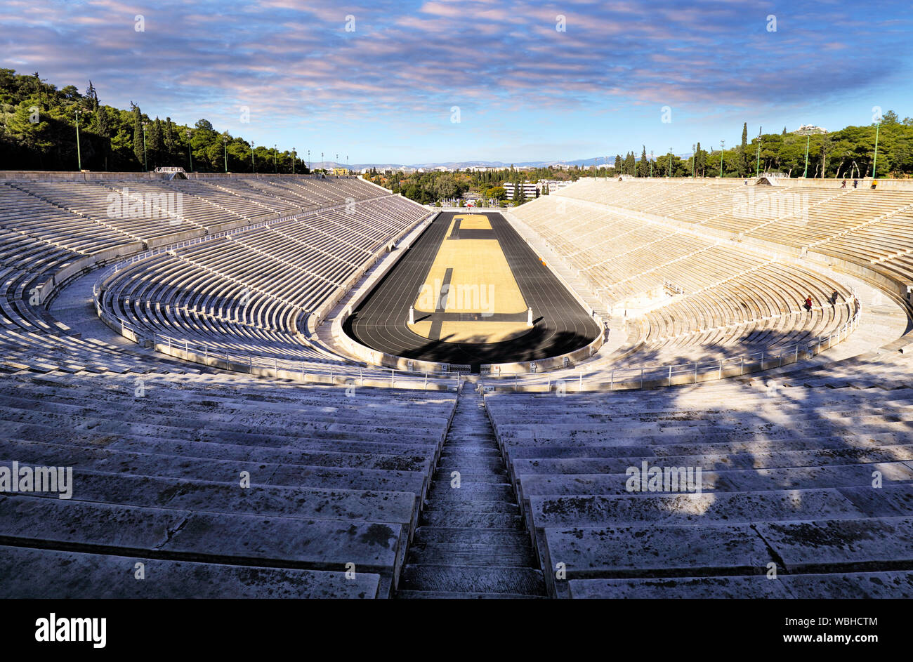 Panathenaic Kallimarmaro Stadion ist ein Fußballstadion in Athen, Griechenland Stockfoto