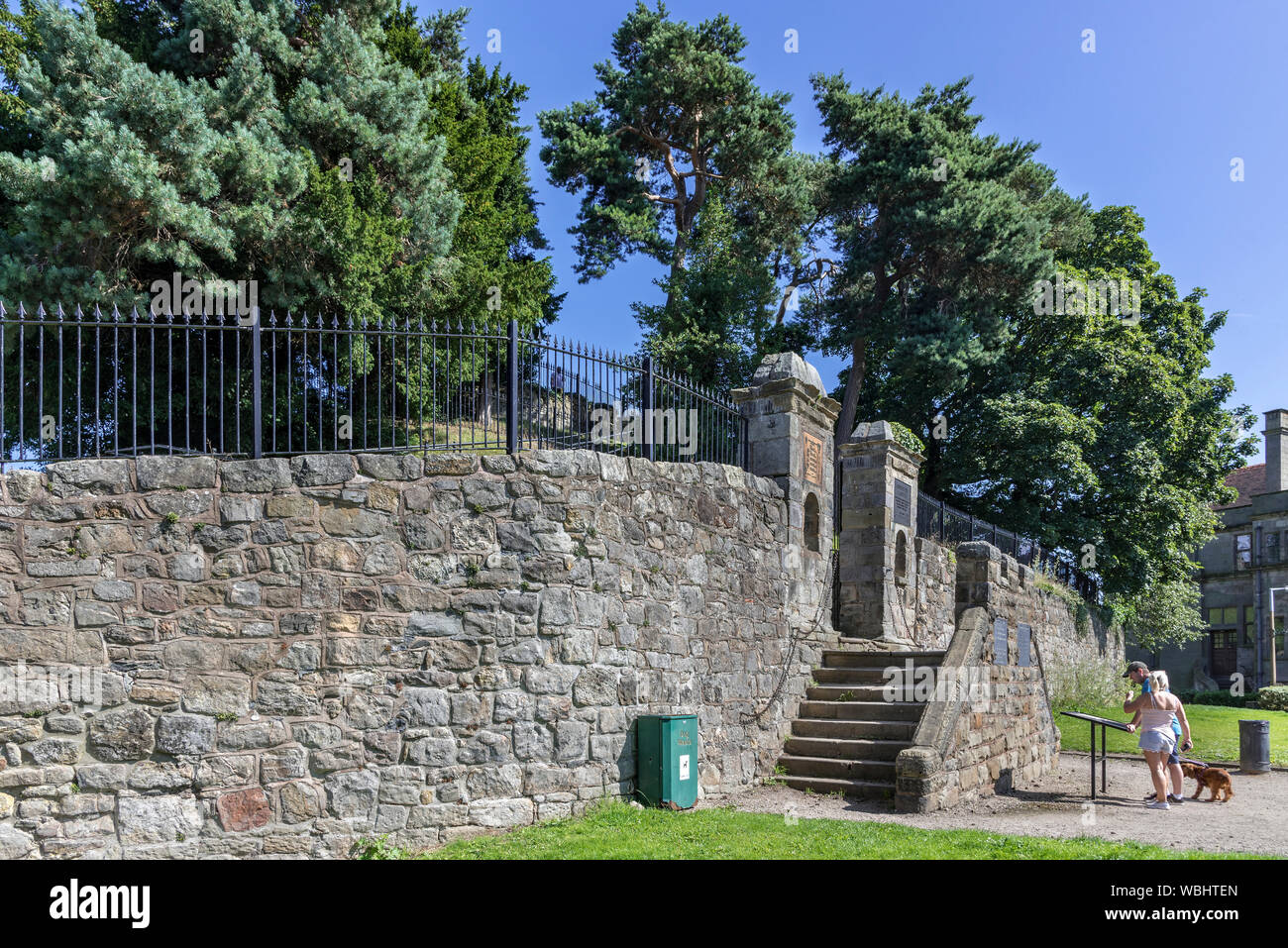 Oswestry. Shropshire. Der Burghügel Stockfoto