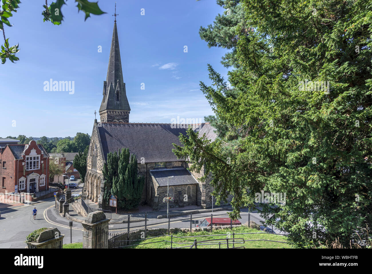 Oswestry. Shropshire. Christus Kirche Stockfoto