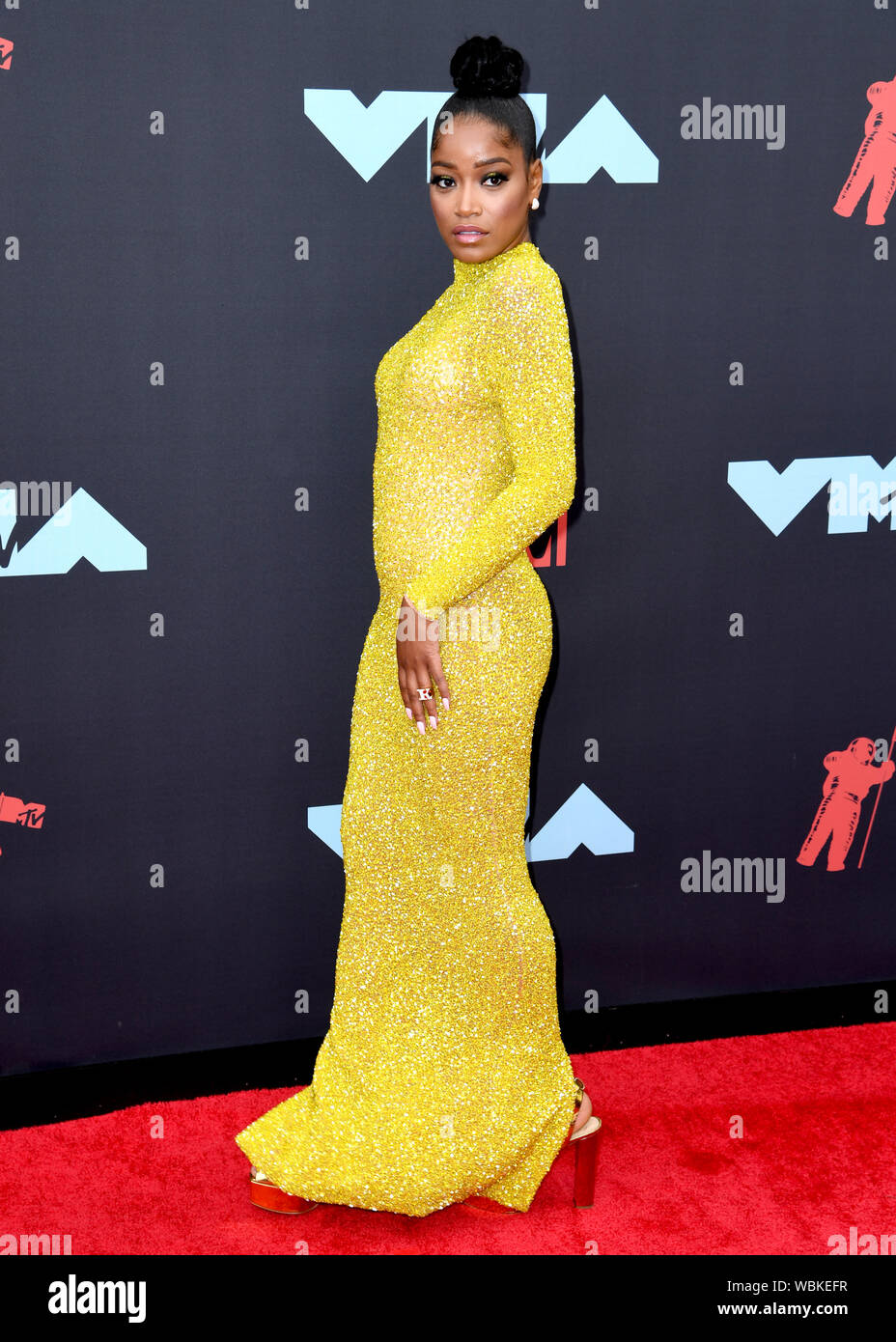 Keke Palmer an den MTV Video Music Awards 2019 im Prudential Center in Newark, New Jersey statt. Stockfoto