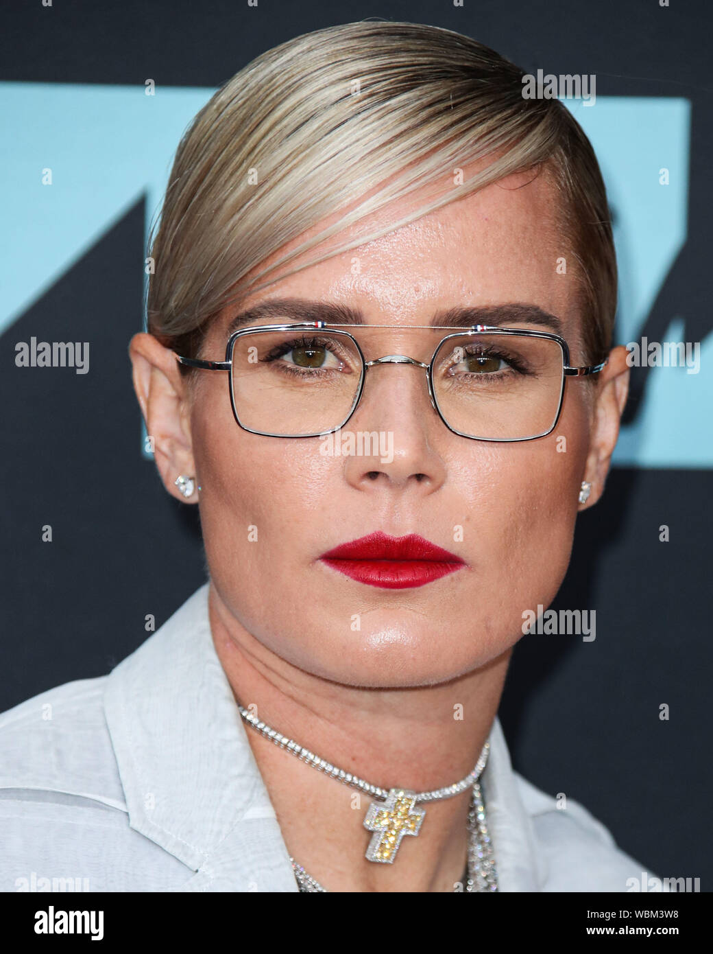 Newark, USA. 26 Aug, 2019. NEWARK, New Jersey, USA - 26. August: Ashlyn Harris kommt an der 2019 MTV Video Music Awards auf dem Prudential Center am 26. August 2019 in Newark, New Jersey, United States statt. Quelle: Bild Presse Agentur/Alamy leben Nachrichten Stockfoto