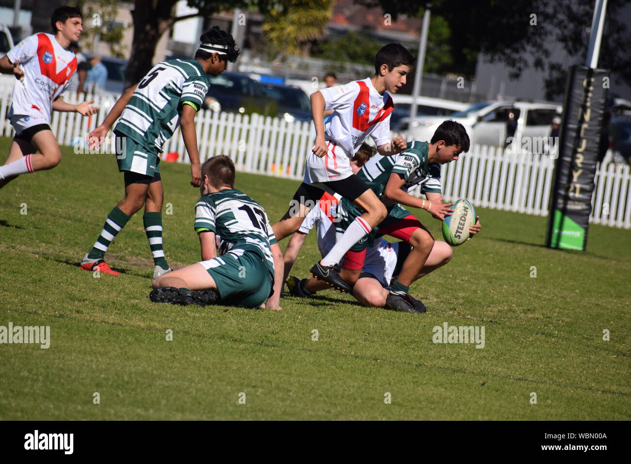 Australian Grass Roots Sport Stockfoto