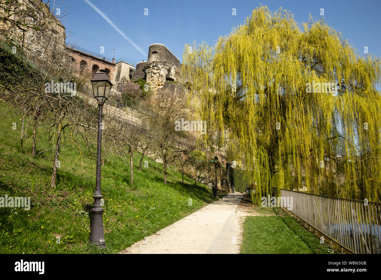 Schönen Park in der Stadt Luxemburg, Luxemburg Stockfoto
