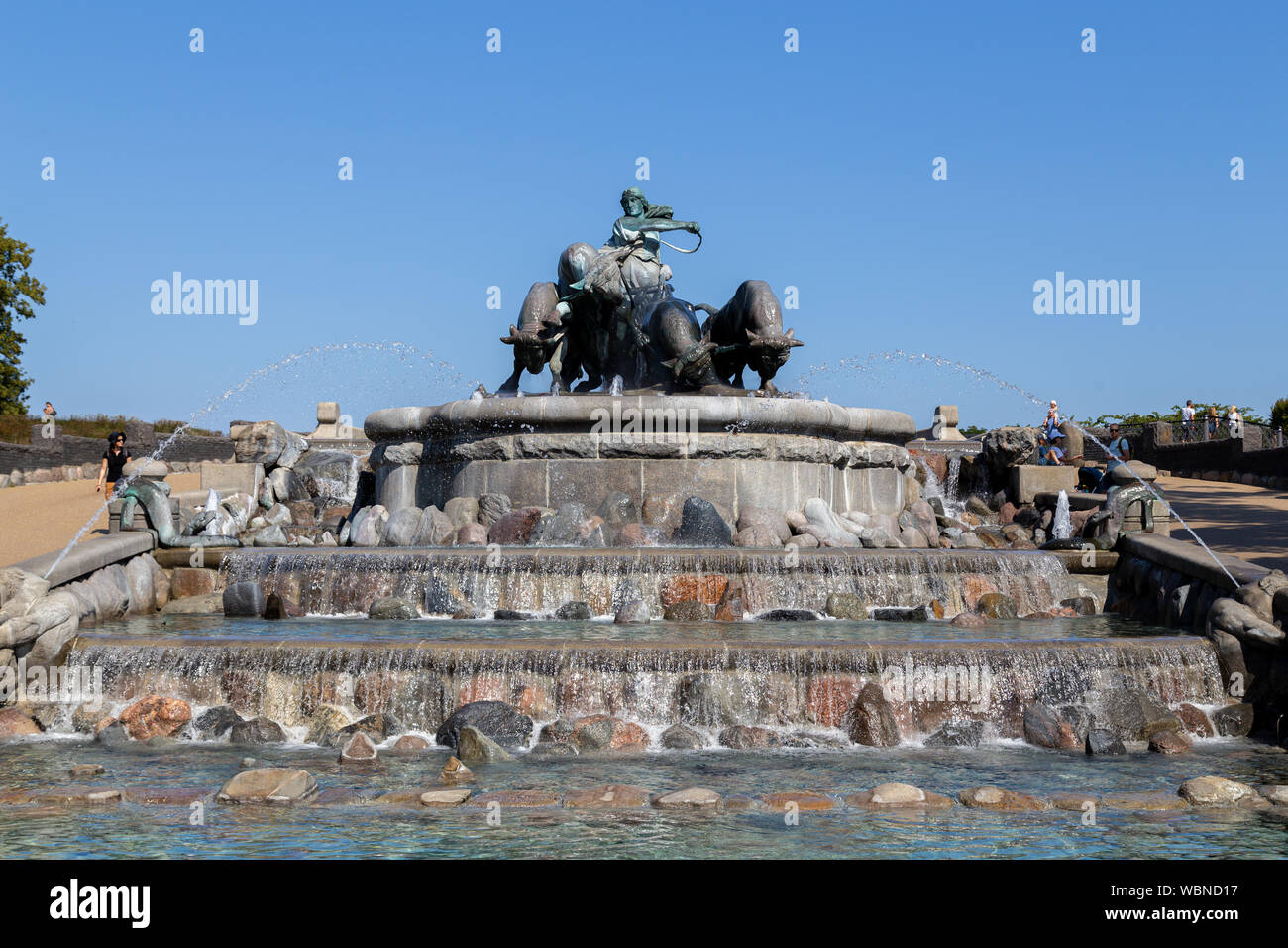 Gefion Fountain in Kopenhagen, Dänemark Stockfoto