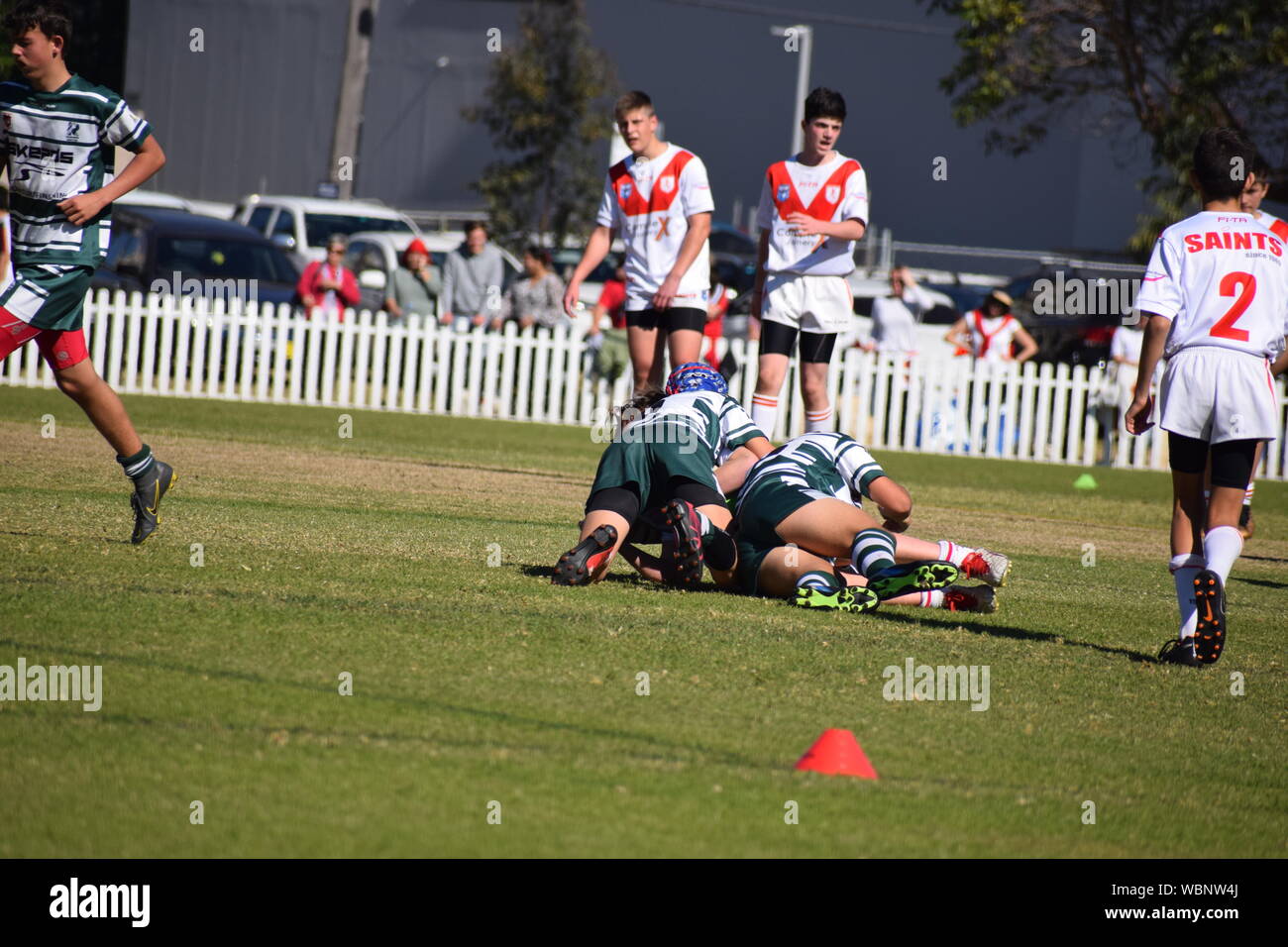 Australian Grass Roots Sport Stockfoto