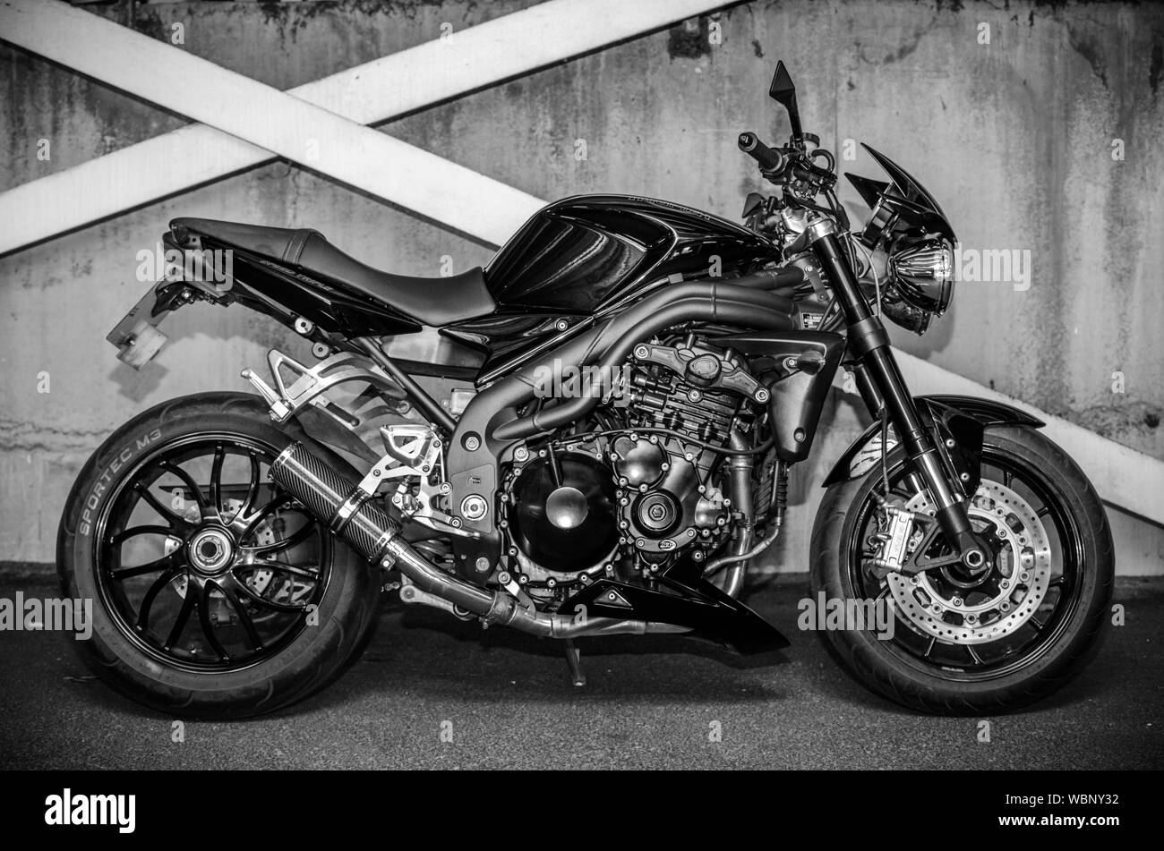 Triumph Speed Triple 1050 Stockfoto