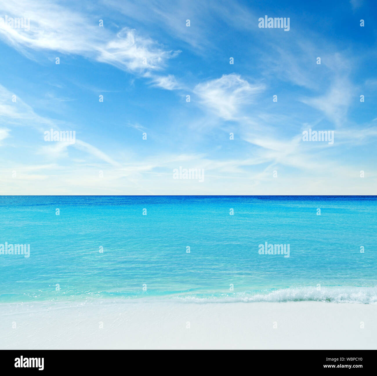 Summer Island Beach White Sand Stockfoto