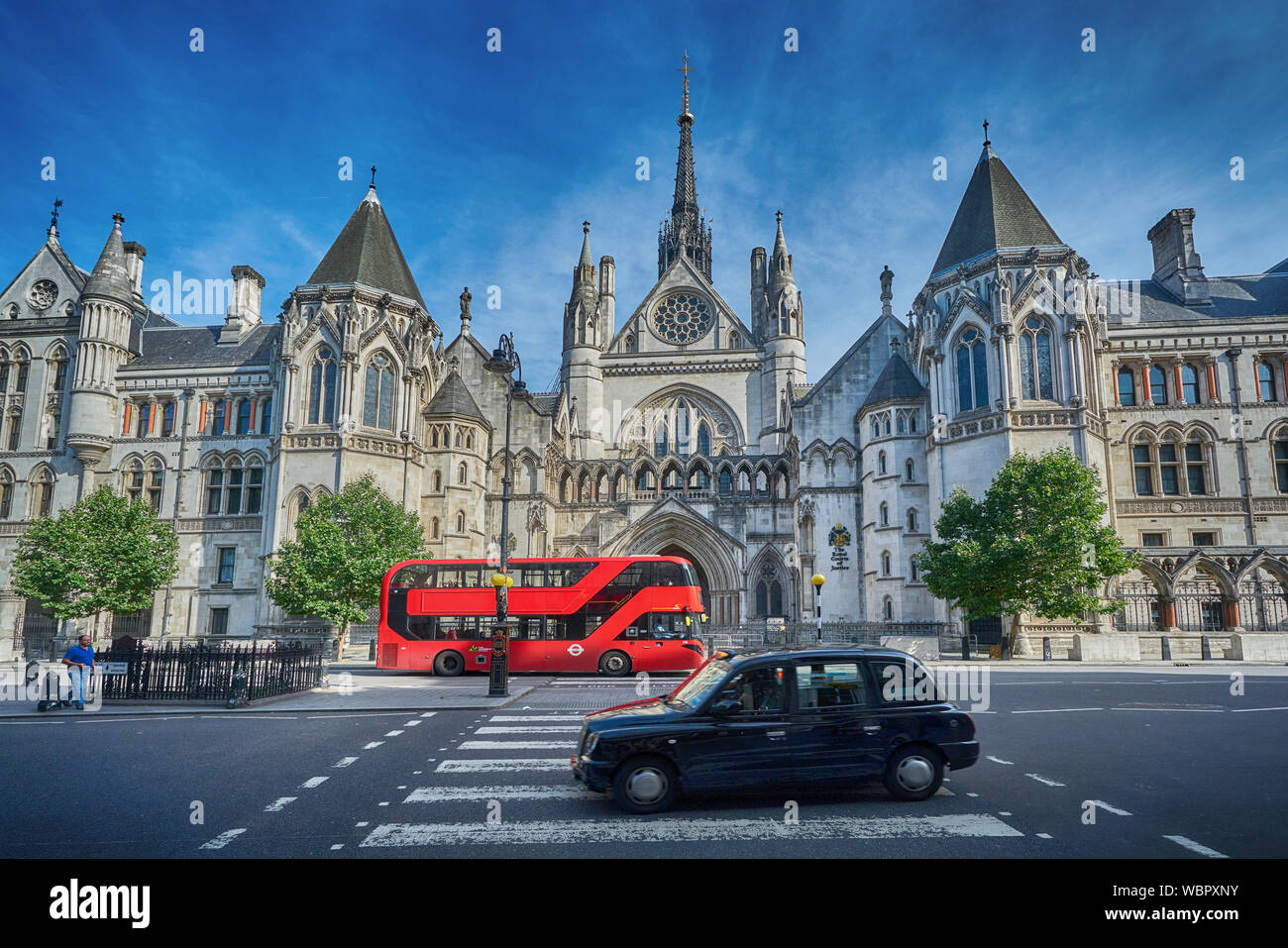 Die Royal Courts of Justice in London. Das hohe Gericht. Stockfoto