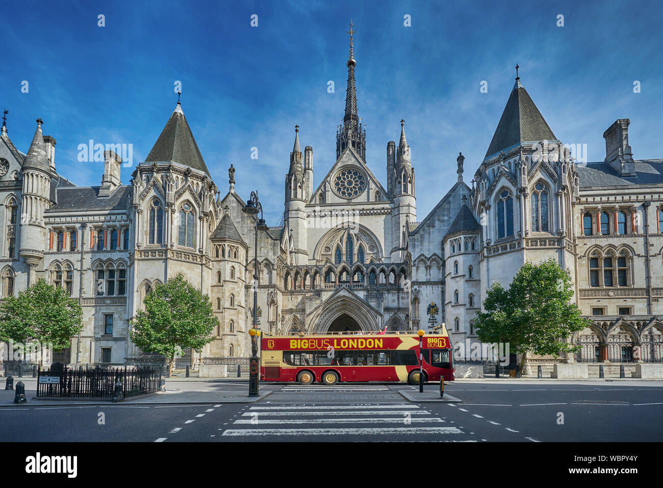Die Royal Courts of Justice in London. Das hohe Gericht. Stockfoto