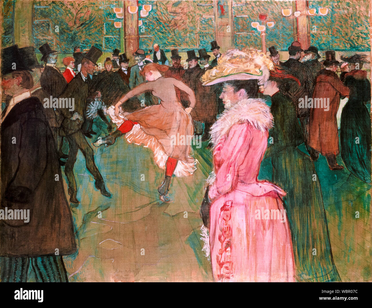 Henri de Toulouse Lautrec, im Moulin Rouge, der Tanz, Post-Impressionismus Malerei, 1890 Stockfoto