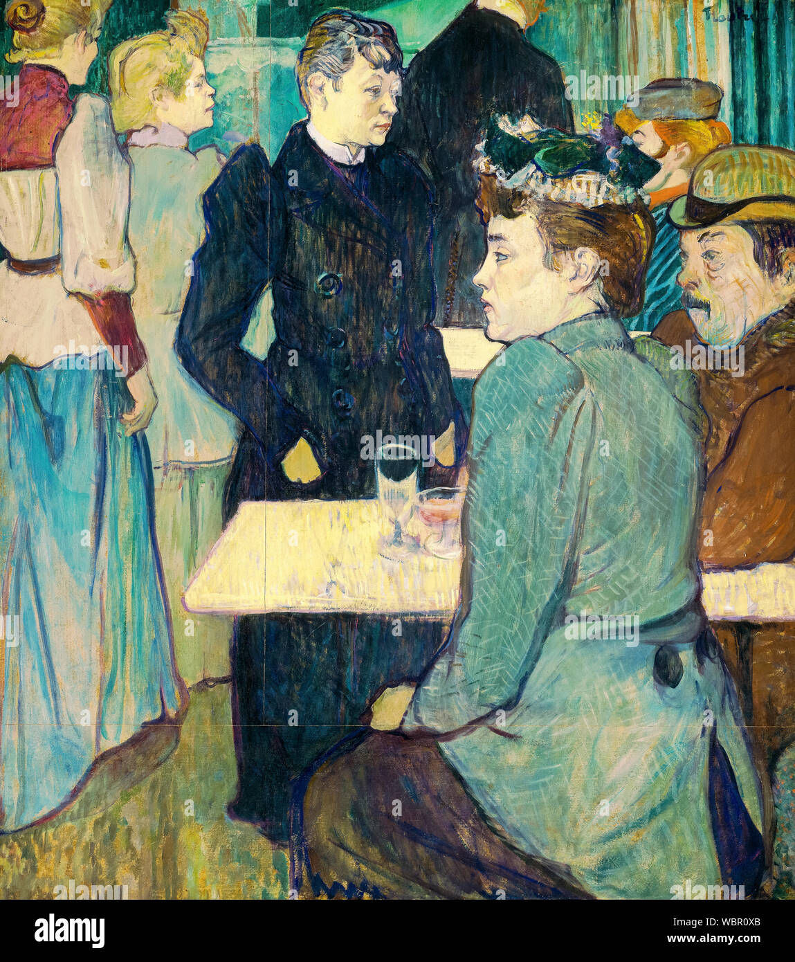 Henri de Toulouse Lautrec, Malerei, eine Ecke der Moulin de la Galette, 1892-1893 Stockfoto