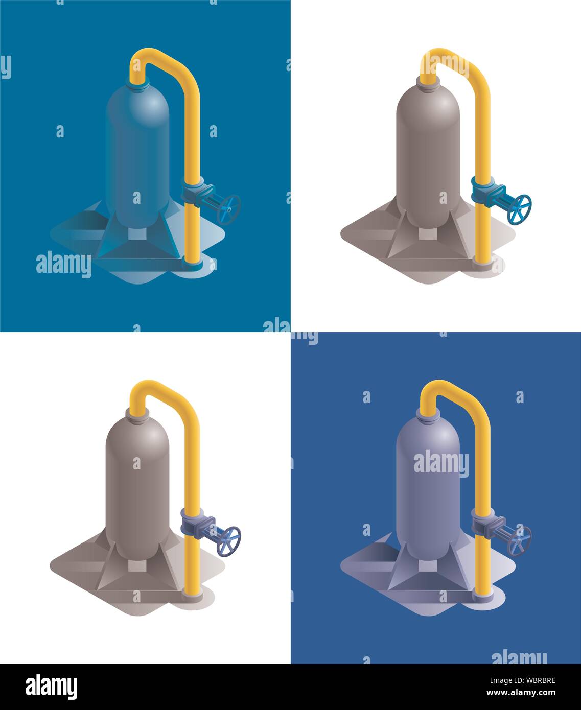 Gas Storage Station Stock Vektor