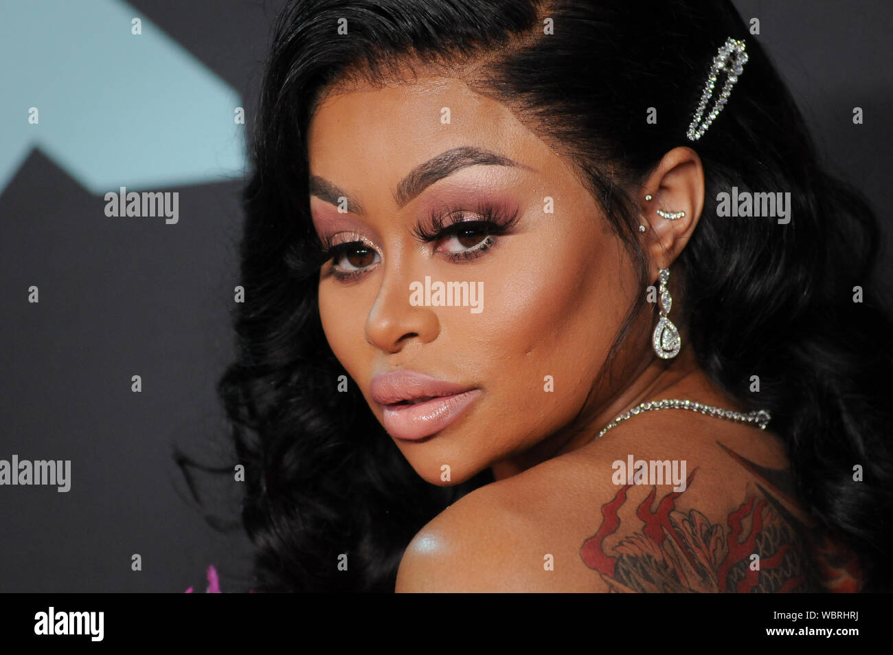 Newark, USA. 27 Aug, 2019. Blac Chyna (Angela Renée Weiß) besucht die 2019 MTV Video Music Video Awards im Prudential Center in Newark, NJ: SOPA Images Limited/Alamy Leben Nachrichten gehalten Stockfoto