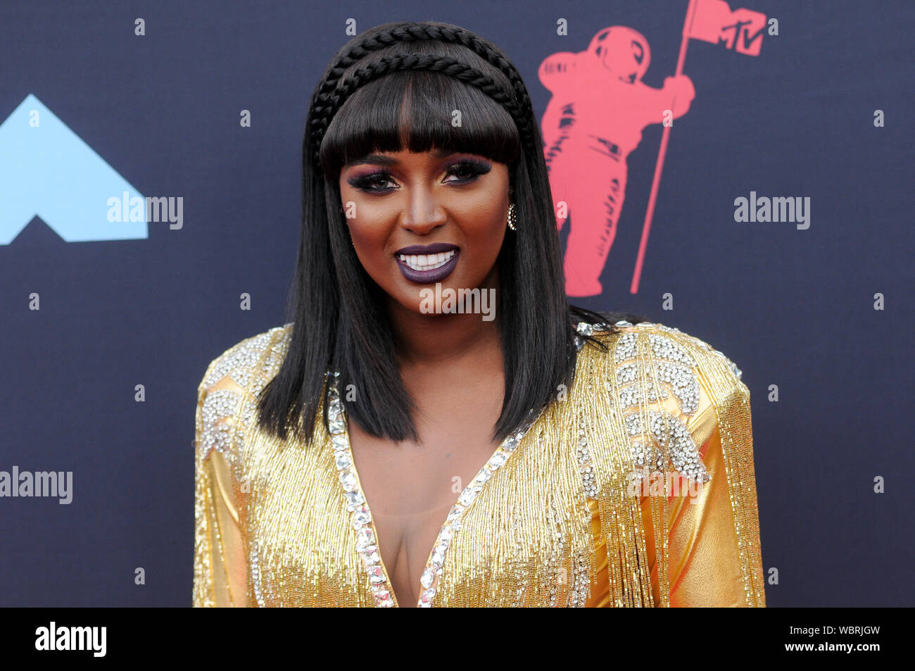 Newark, USA. 26 Aug, 2019. Amara La Negra besucht die 2019 MTV Video Music Video Awards im Prudential Center in Newark, NJ: SOPA Images Limited/Alamy Leben Nachrichten gehalten Stockfoto