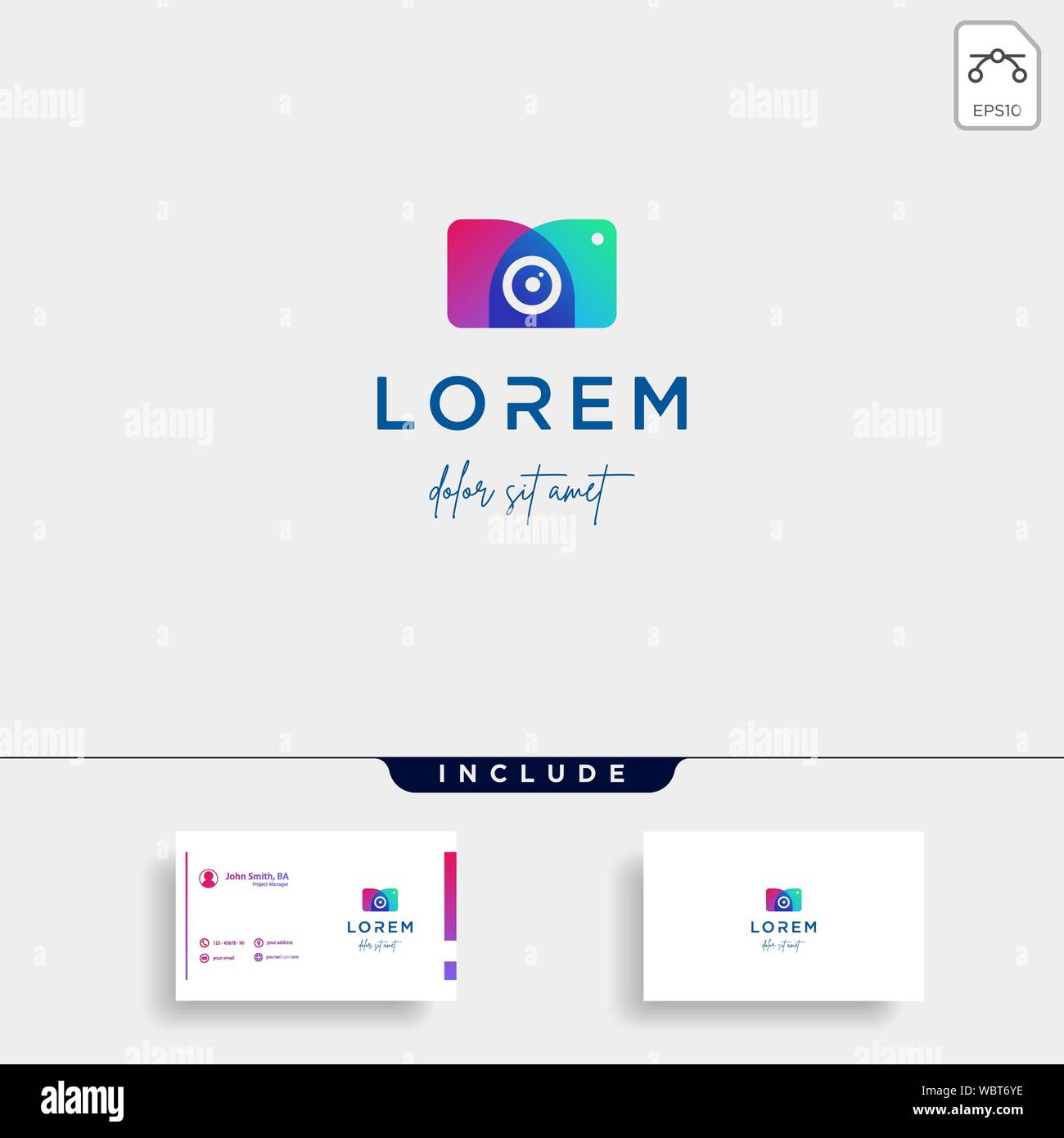 Kameraverschluss Logo Design Vector Zeichen Abbildung Stock Vektor Kameraverschluss Logo Design Vector Zeichen Abbildung Stock Vektor