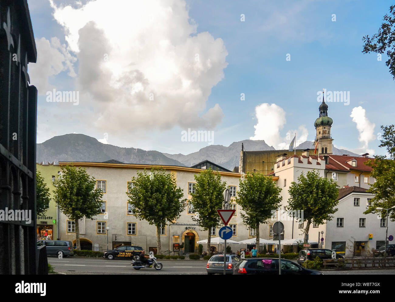 Hall in Tirol, Österreich Stockfoto