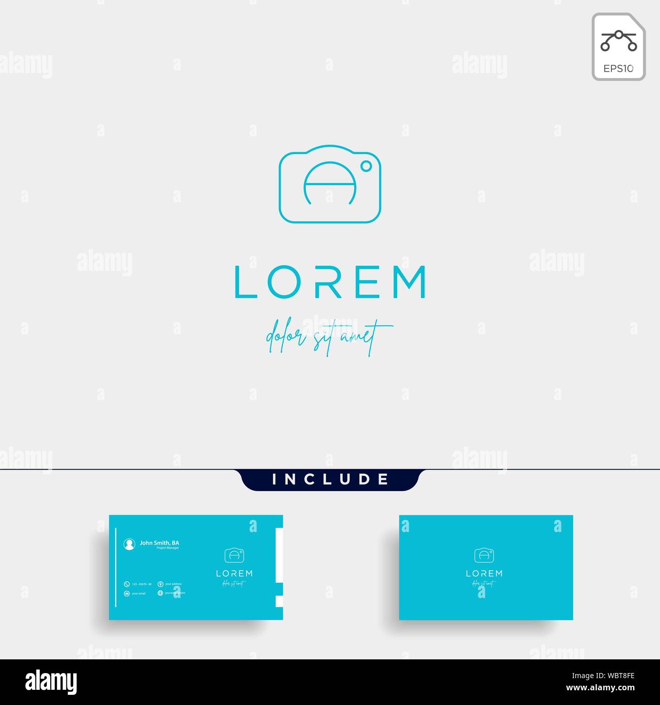 Erste ein Kameraverschluss Logo Design Vector Stock Vektor Erste ein Kameraverschluss Logo Design Vector Stock Vektor