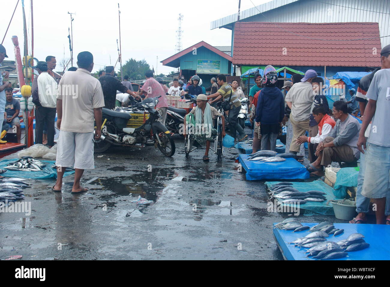 Meulaboh Aceh Indonesien 25 Aug 2019 Ein Behinderter Mann An