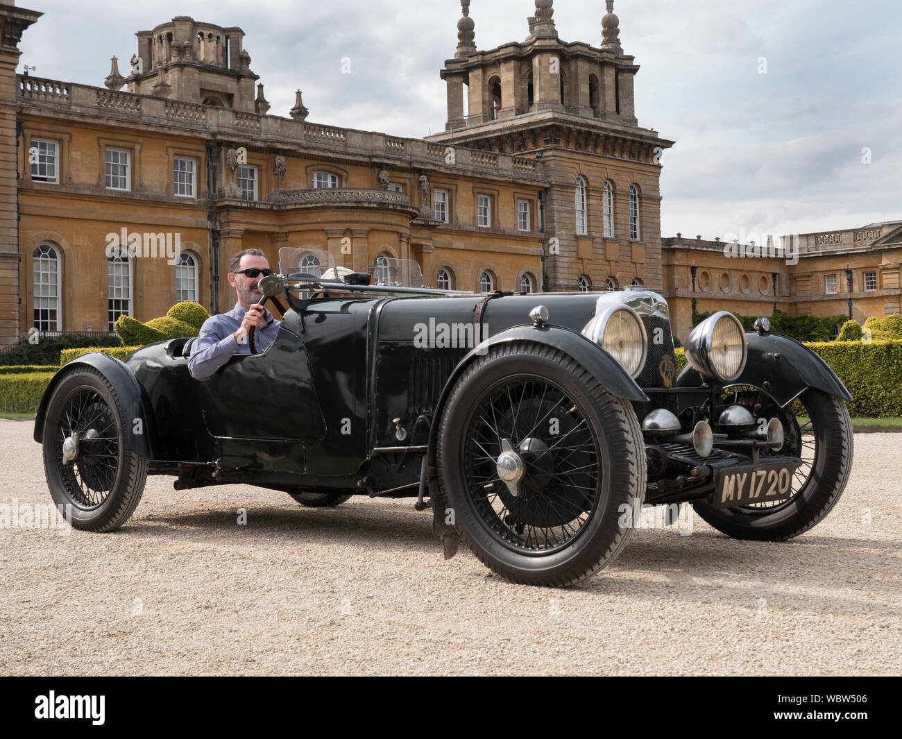 Vintage Aston Martin Sportwagen Stockfoto