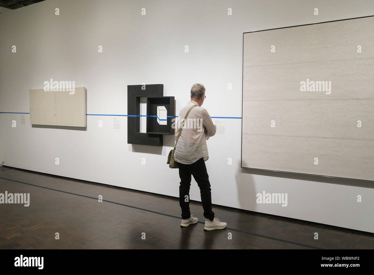 Exponat auf der Met Breuer Museum in New York City, USA Stockfoto