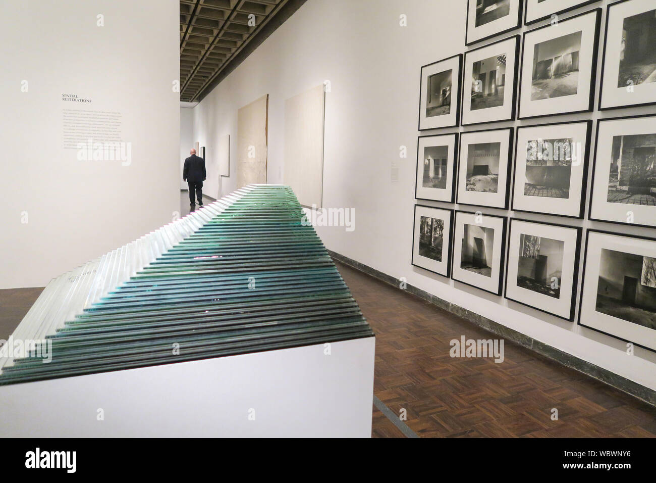 Exponat auf der Met Breuer Museum in New York City, USA Stockfoto