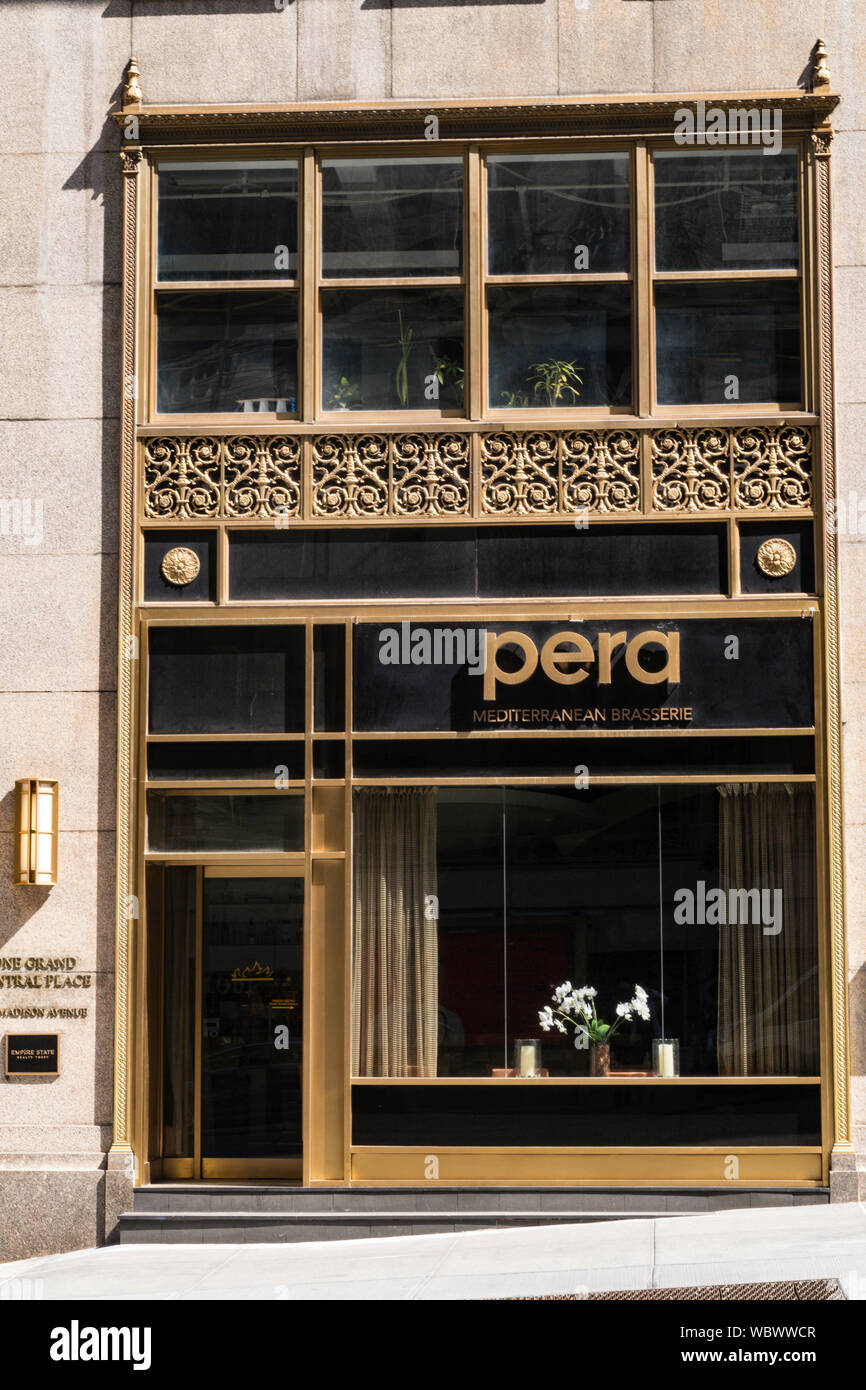 Pera Restaurant, 305 Madison Avenue, New York, USA Stockfoto