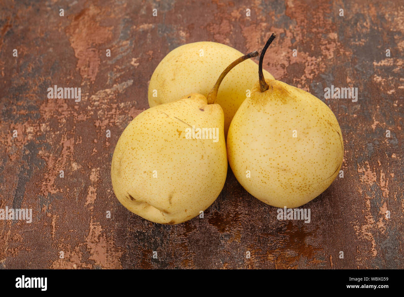 Saftige reife, gelbe Chinesische Birne Stockfoto