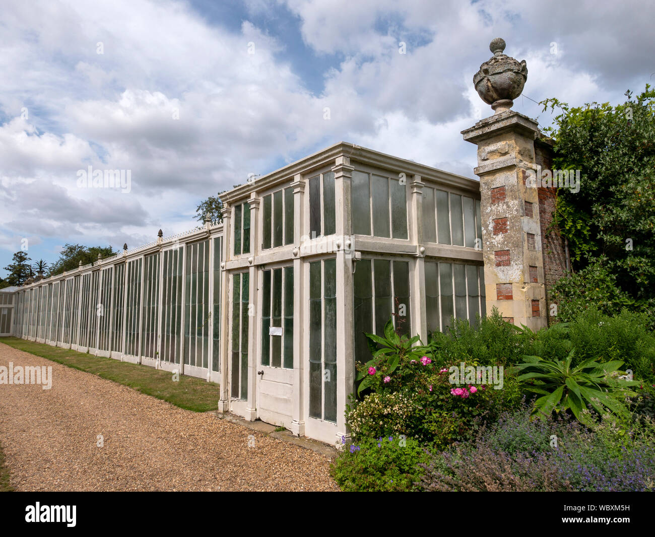 Paxton Pfirsich Fälle, Somerleyton Hall, Somerleyton, Lowestoft, Suffolk, England, UK. Stockfoto