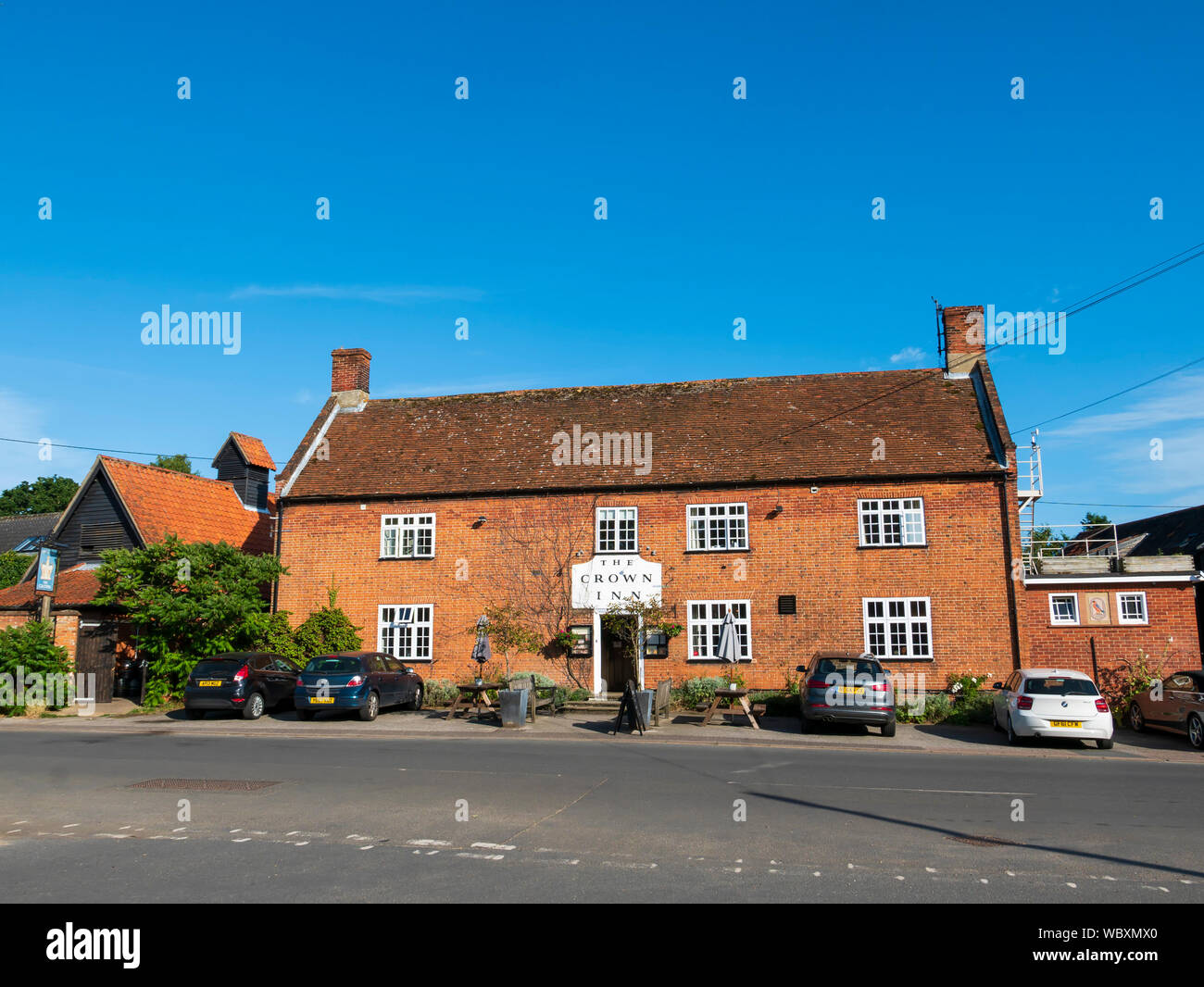 Das Crown Inn, Westleton, Suffolk, England, UK. Stockfoto
