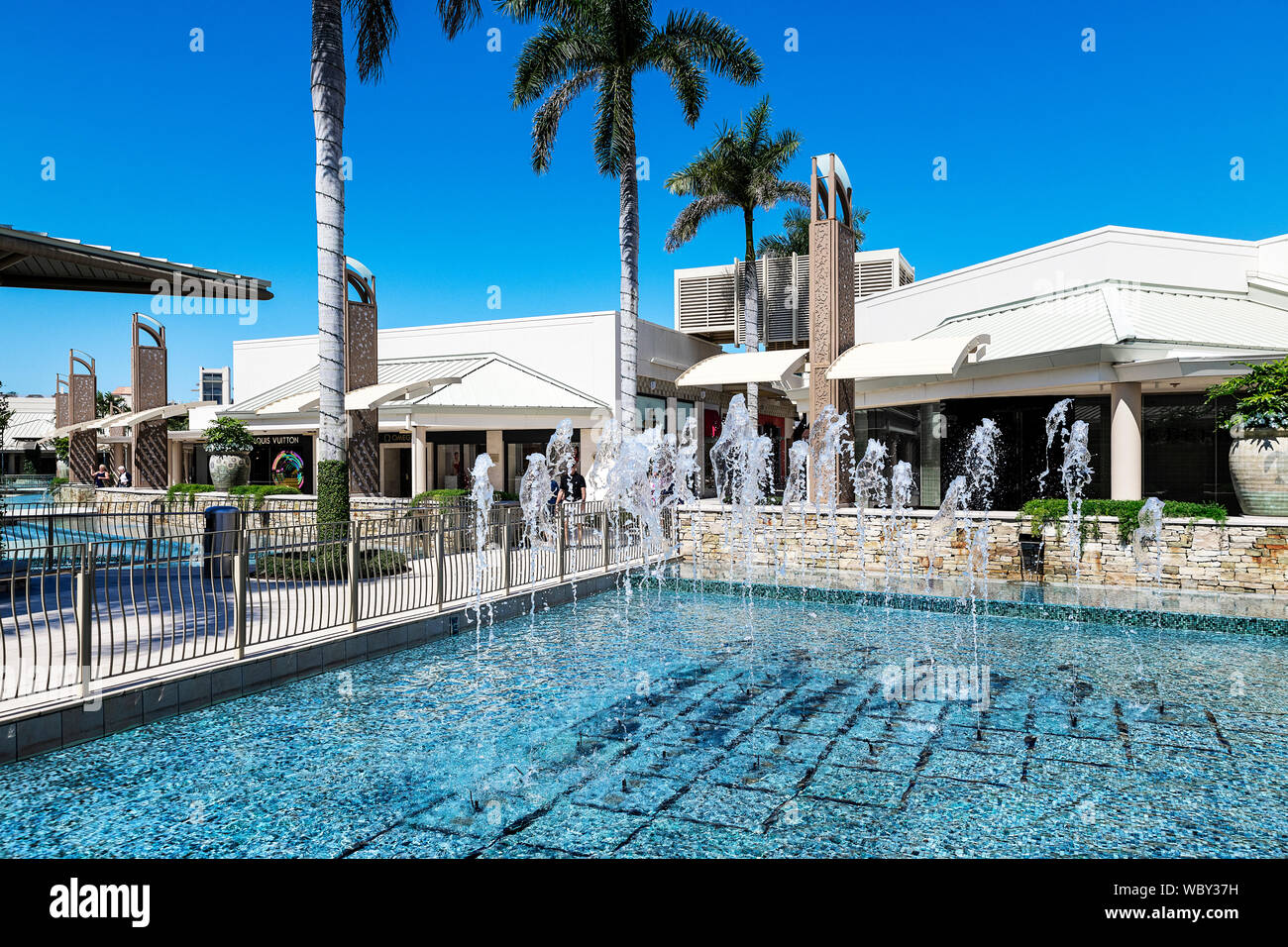 Das Waterside Shops ist ein High-end-Mall in Naples, Florida, USA. Stockfoto