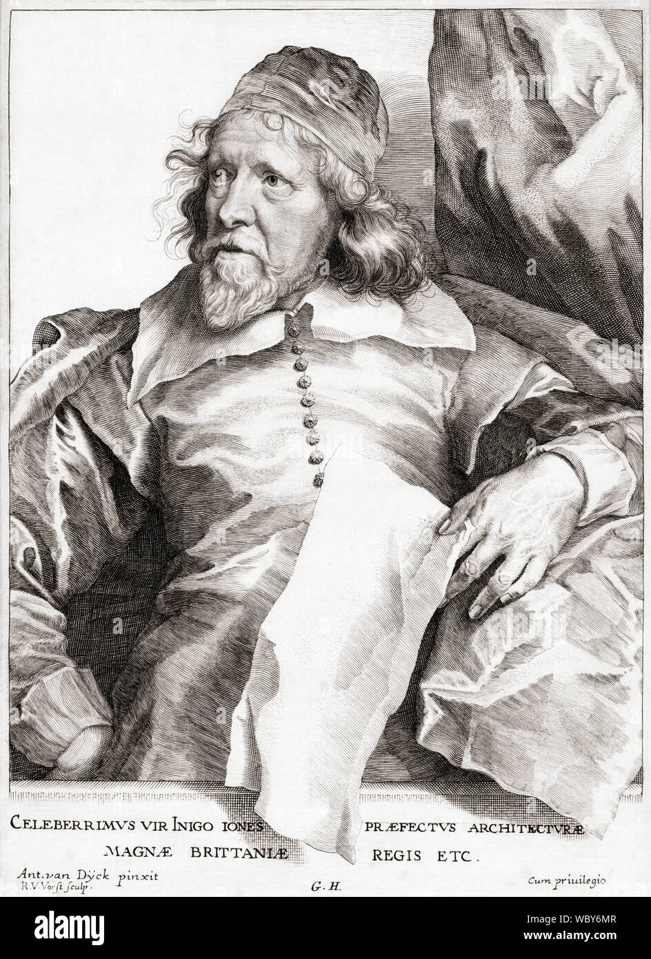 Inigo Jones, 1573 - 1652. Der englische Architekt. Stockfoto