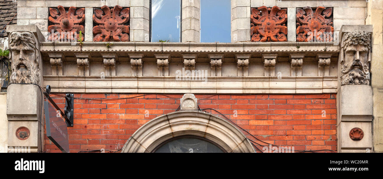 Architektonische Details, in Stamford, Lincs. Großbritannien Stockfoto