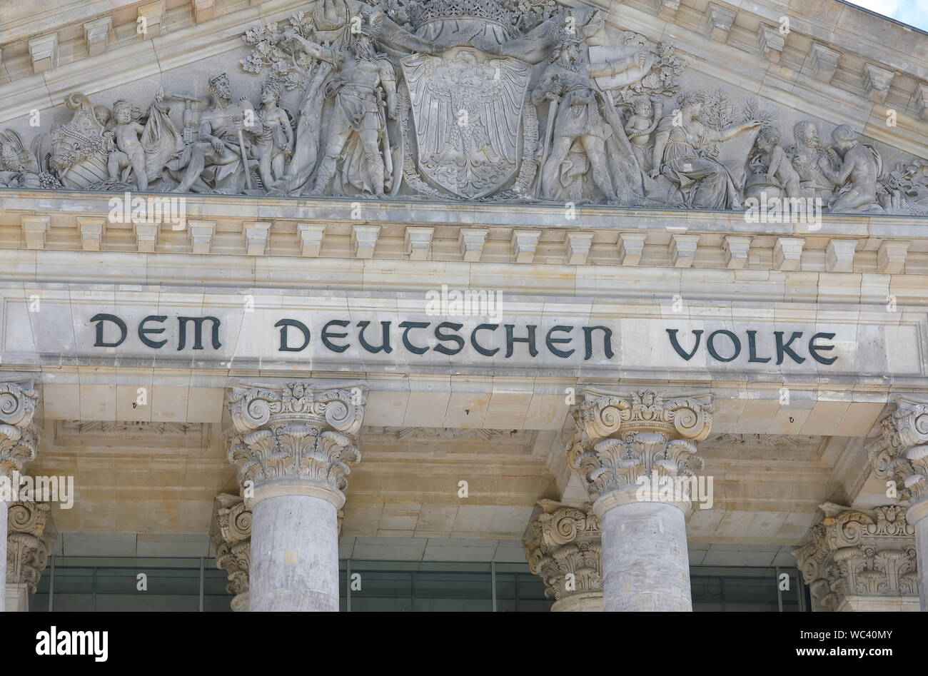 Reichstag Parlamentsgebäude Berlin Deutschland Stockfoto