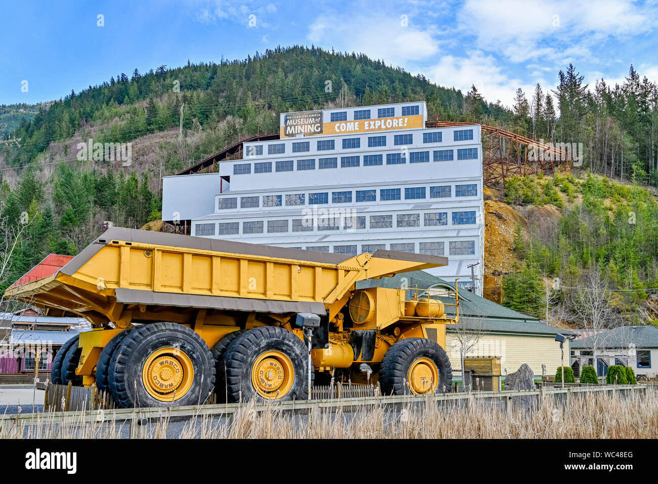 Schwere Geräte, Kipper, Britannia Mine, Museum für Bergbau, Britannia Beach, British Columbia, Kanada Stockfoto