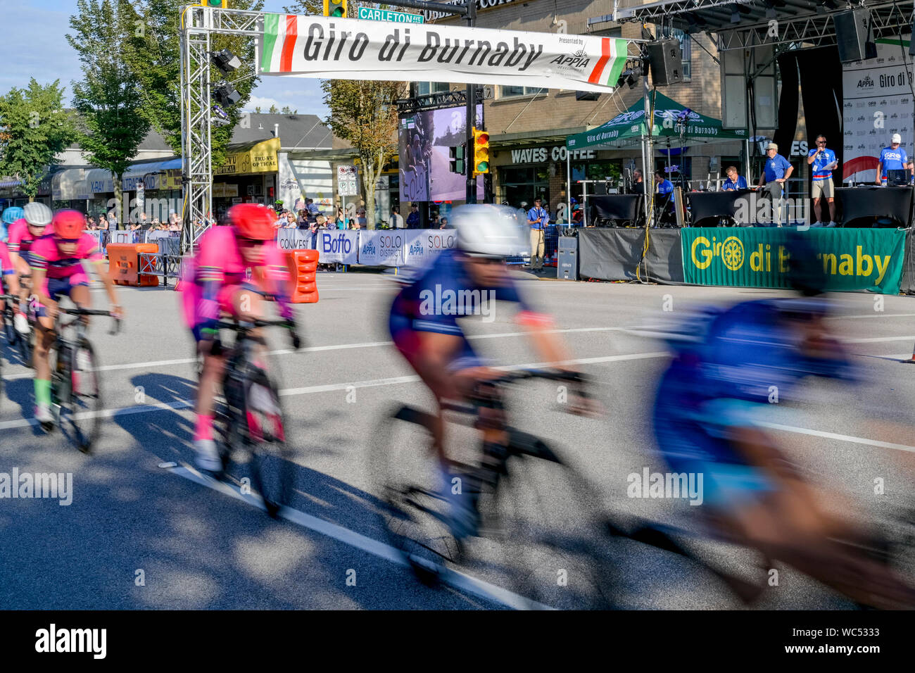 Giro di Burnaby, Radrennen, Burnaby, British Columbia, Kanada Stockfoto
