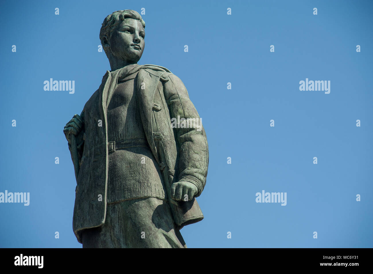 Tambow, Tambow, Russland. 27 Aug, 2019. Denkmal für Zoya Kosmodemyanskaya in Tambow Credit: Demian Stringer/ZUMA Draht/Alamy leben Nachrichten Stockfoto