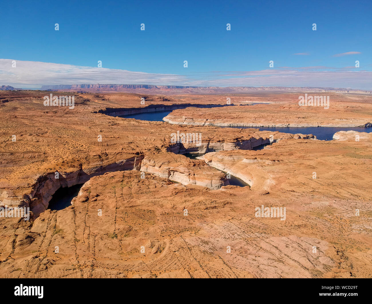 Luftaufnahme des Lake Powell in Glen Canyon National Park Stockfoto Luftaufnahme des Lake Powell in Glen Canyon National Park Stockfoto