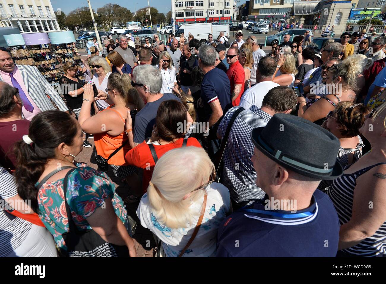 Quad 40 Mod Wochenende, Brighton. Tausende nahmen an der Veranstaltung zum 40-jährigen Jubiläum des Films Quadrophenia zu feiern. Bild: Terry Applin Stockfoto