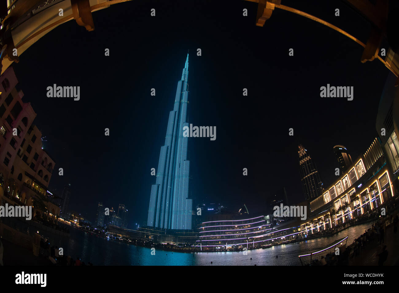 Das Bild des Burj Khalifa in Dubai, VAE Stockfoto Das Bild des Burj Khalifa in Dubai, VAE Stockfoto