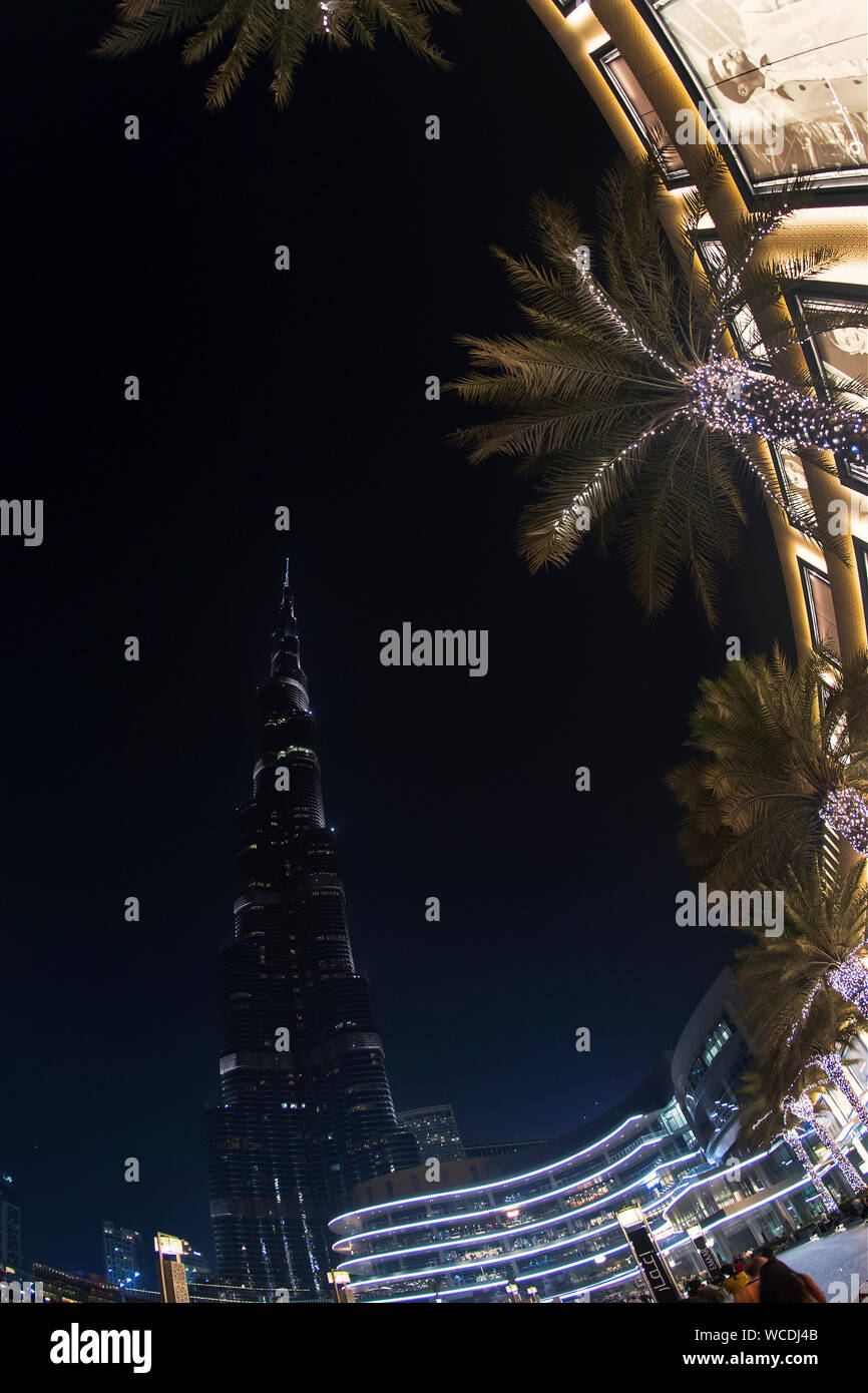 Das Bild des Burj Khalifa in Dubai, VAE Stockfoto Das Bild des Burj Khalifa in Dubai, VAE Stockfoto