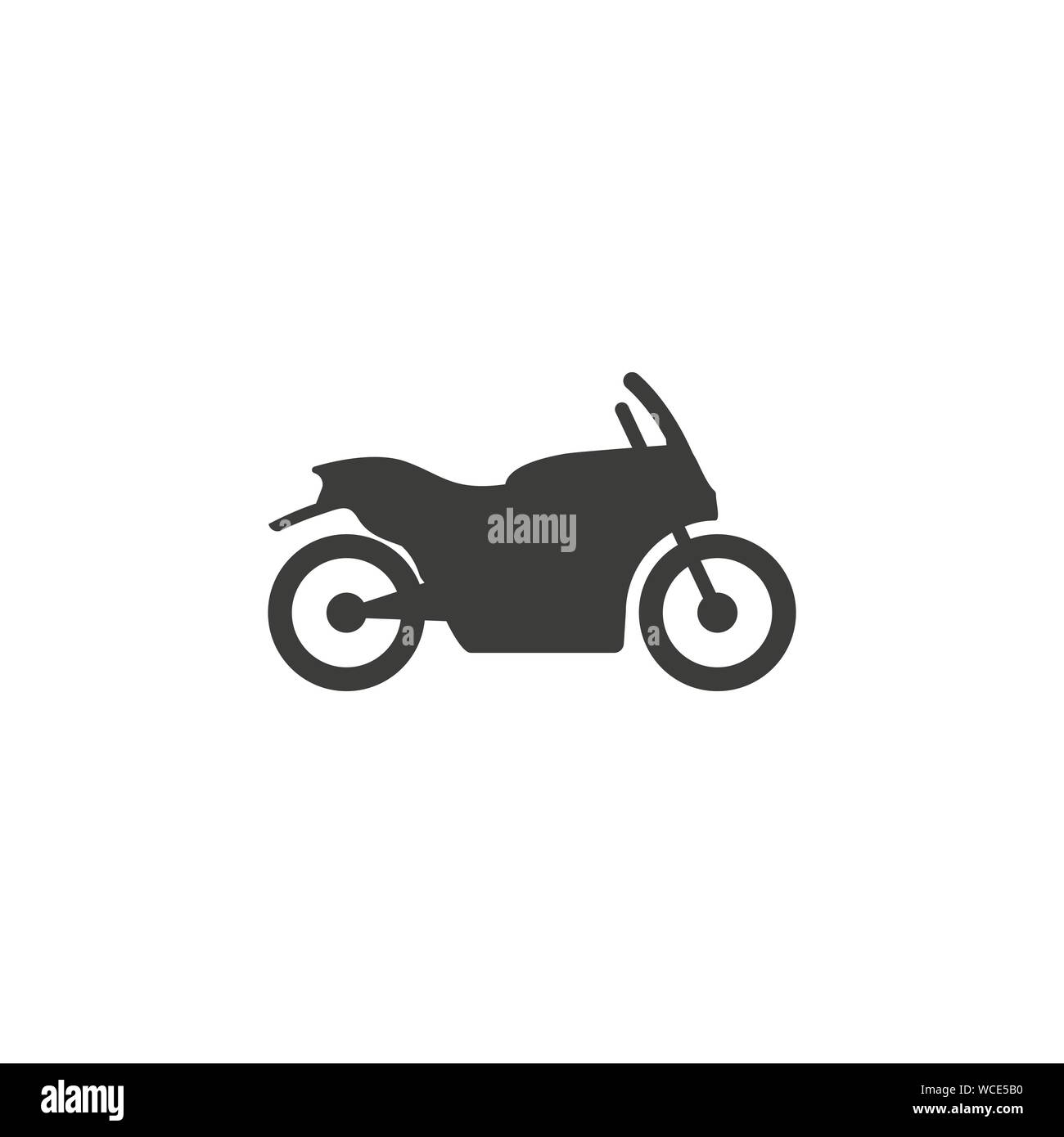 Motorrad, Verkehr Symbol. Vector Illustration, flache Bauform. Stock Vektor