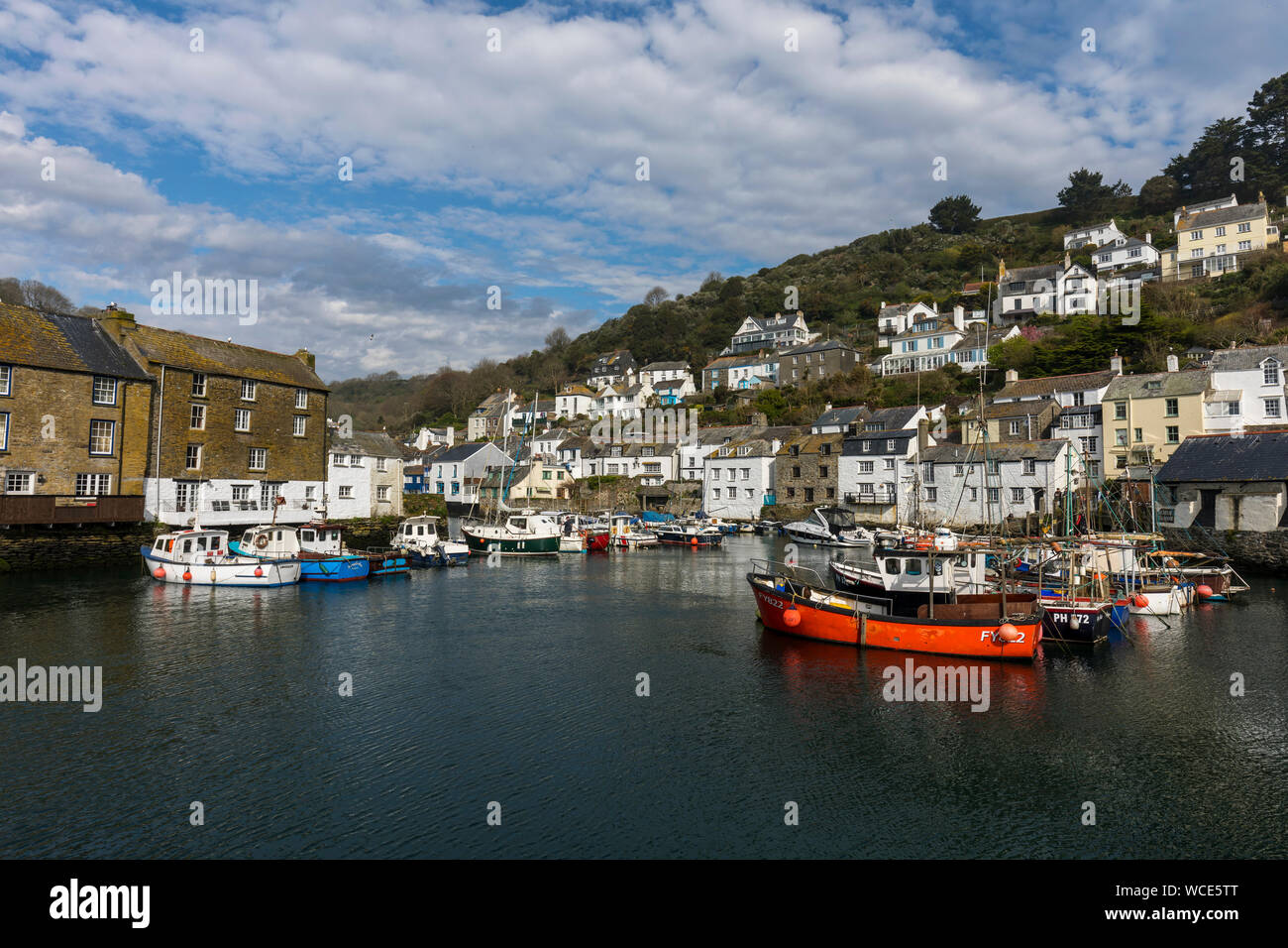 Polperro; Hafen; Cornwall; UK Stockfoto