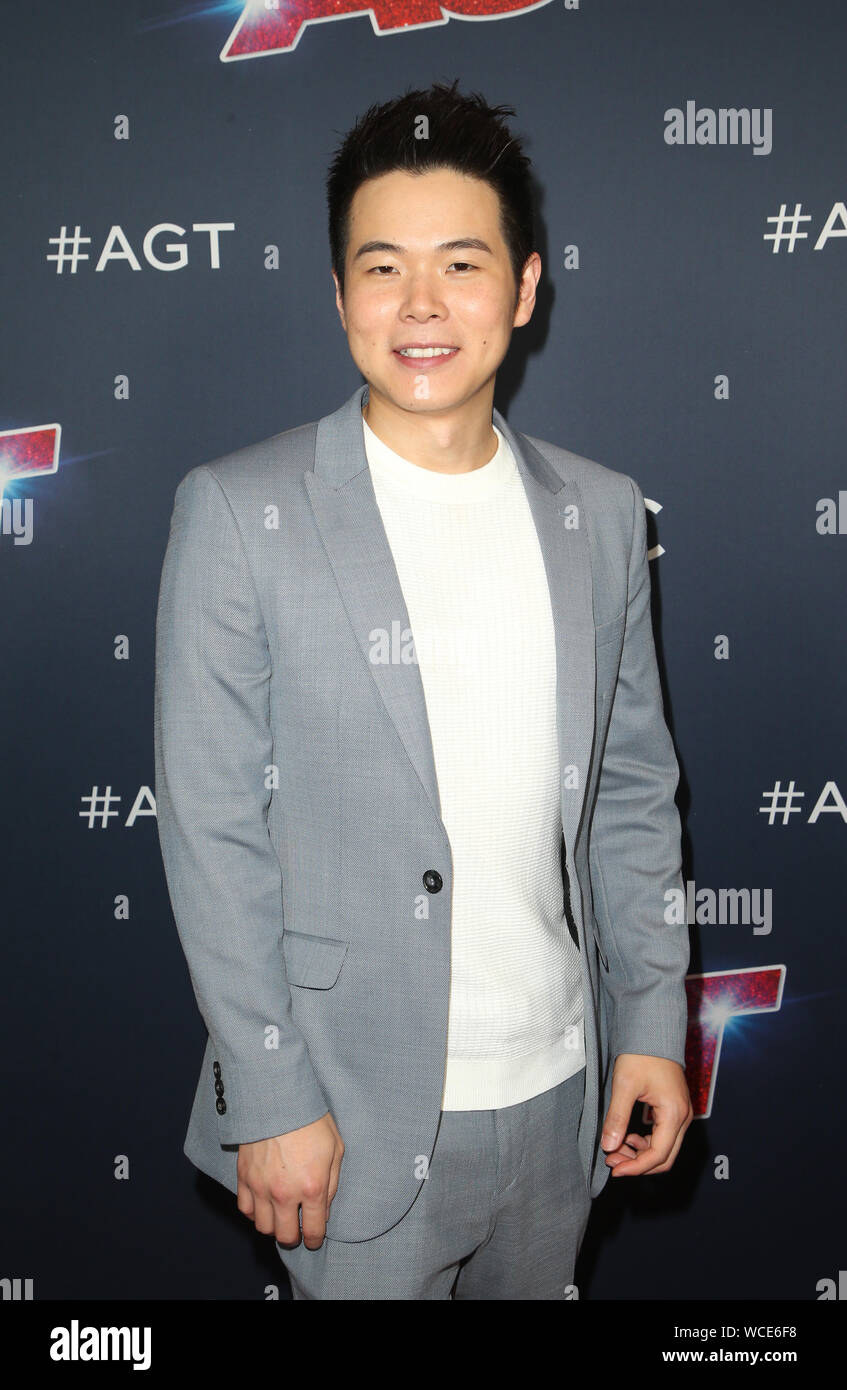 August 27, 2019 Hollywood, CA, USA: 27. August 2019 - Hollywood, Kalifornien - Eric Chien. "America's Got Talent'' Saison 14 Live Show Roter Teppich statt bei Dolby Theater. Photo Credit: FSadou/AdMedia (Credit Bild: © F Sadou/AdMedia über ZUMA Draht) Stockfoto