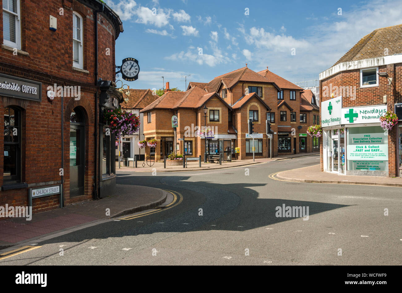 Zentrum des Dorfes Twyford in Berkshire, Großbritannien Stockfoto