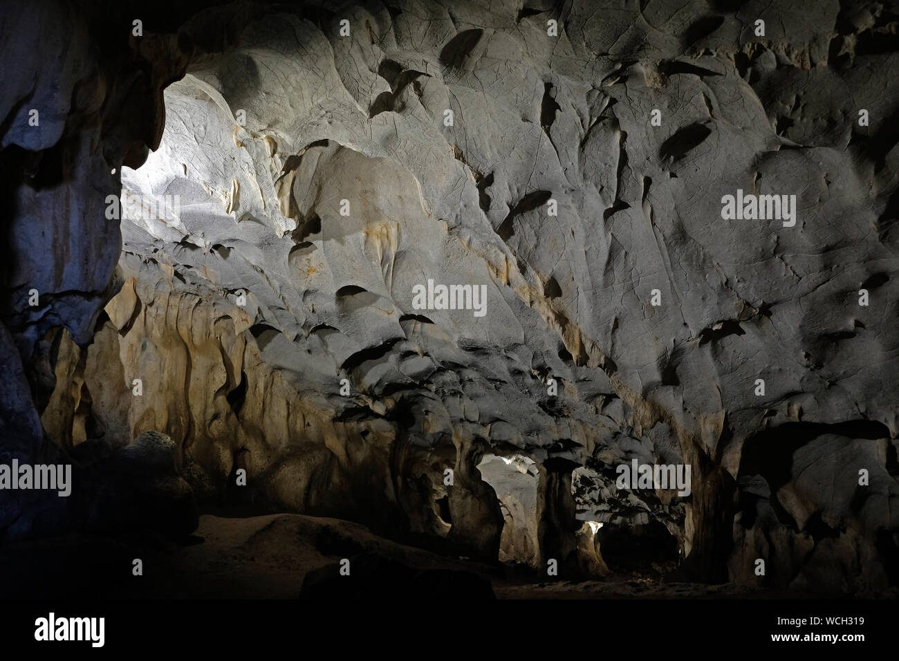 Karain Höhle: einer der rätselhaftesten Orte des Mittelmeerraums, Karain Höhle hat aus prähistorischen Zeiten überlebt. Stockfoto