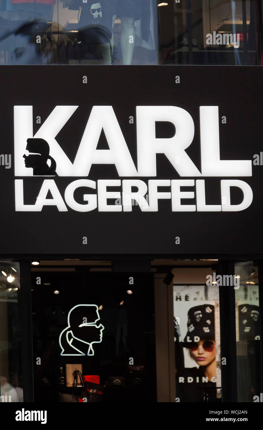 Shop von Karl Lagerfeld in Berlin, Deutschland Stockfoto